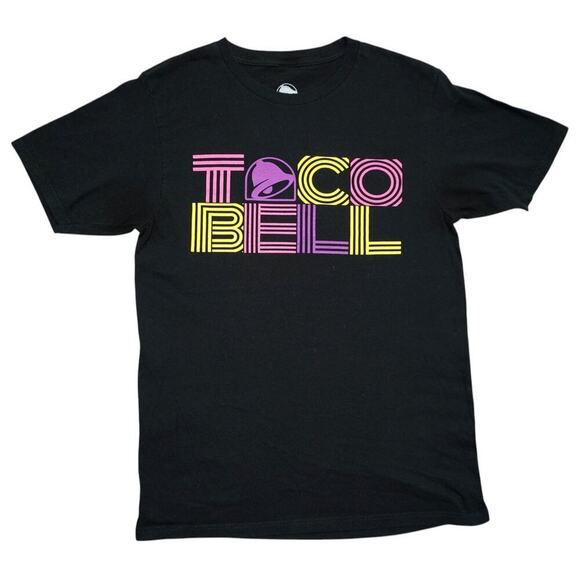 Taco Bell Retro Neon Graphic T-Shirt – Size Small – Ripple Junction – Unisex - Picture 1 of 4